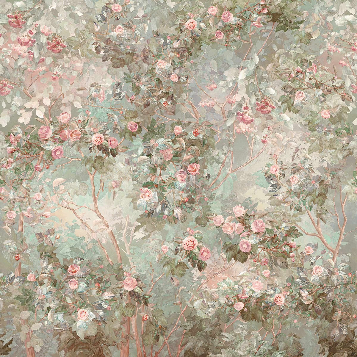 Rose Arboreal Elegance Wall Mural in your room