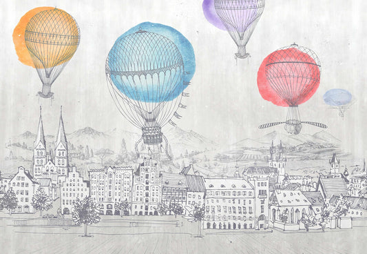 SkyScape Aerostat Ascension Mural