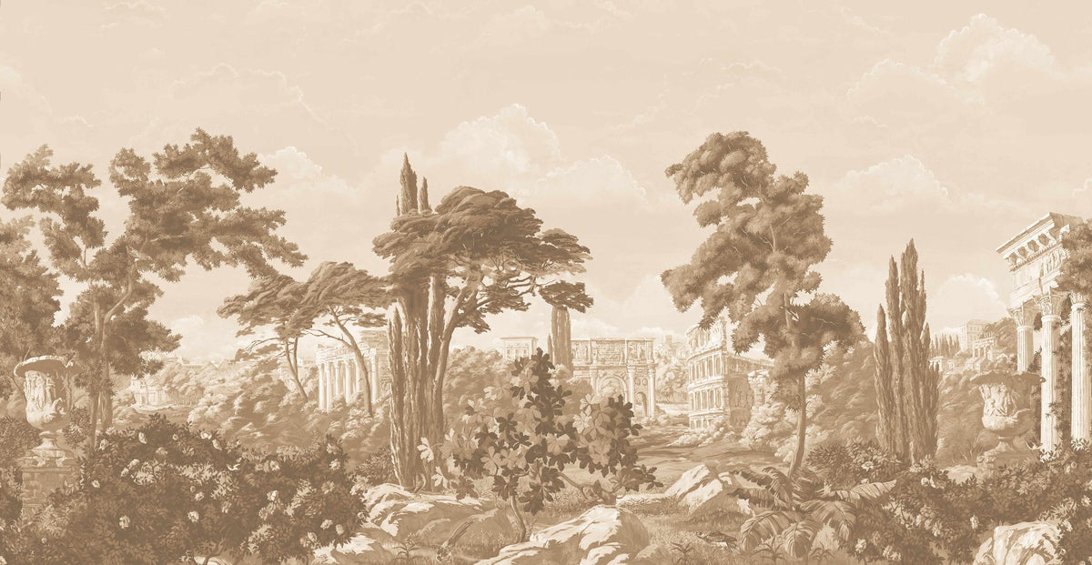 Spartan Sanctuary Garden Wall Mural in your room — zoomed