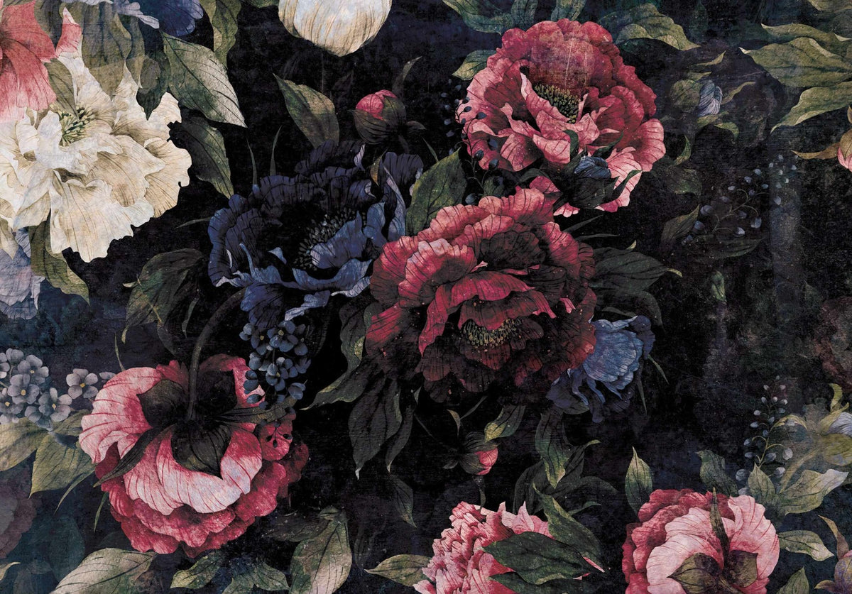Blooms Under Moonlight Wall Mural in your room