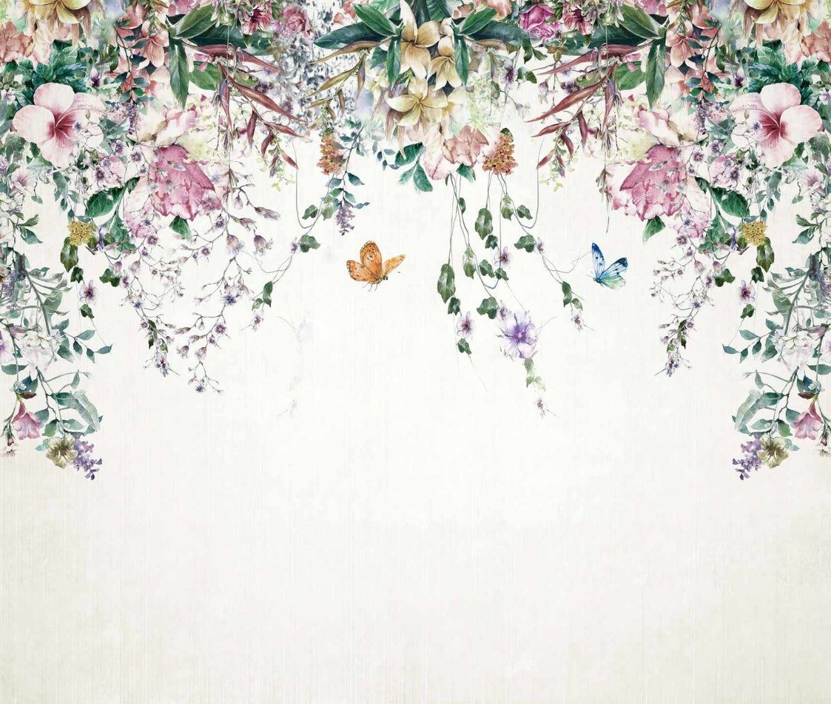 Floral Spectrum A Vivid Botanical Wall Mural in your room