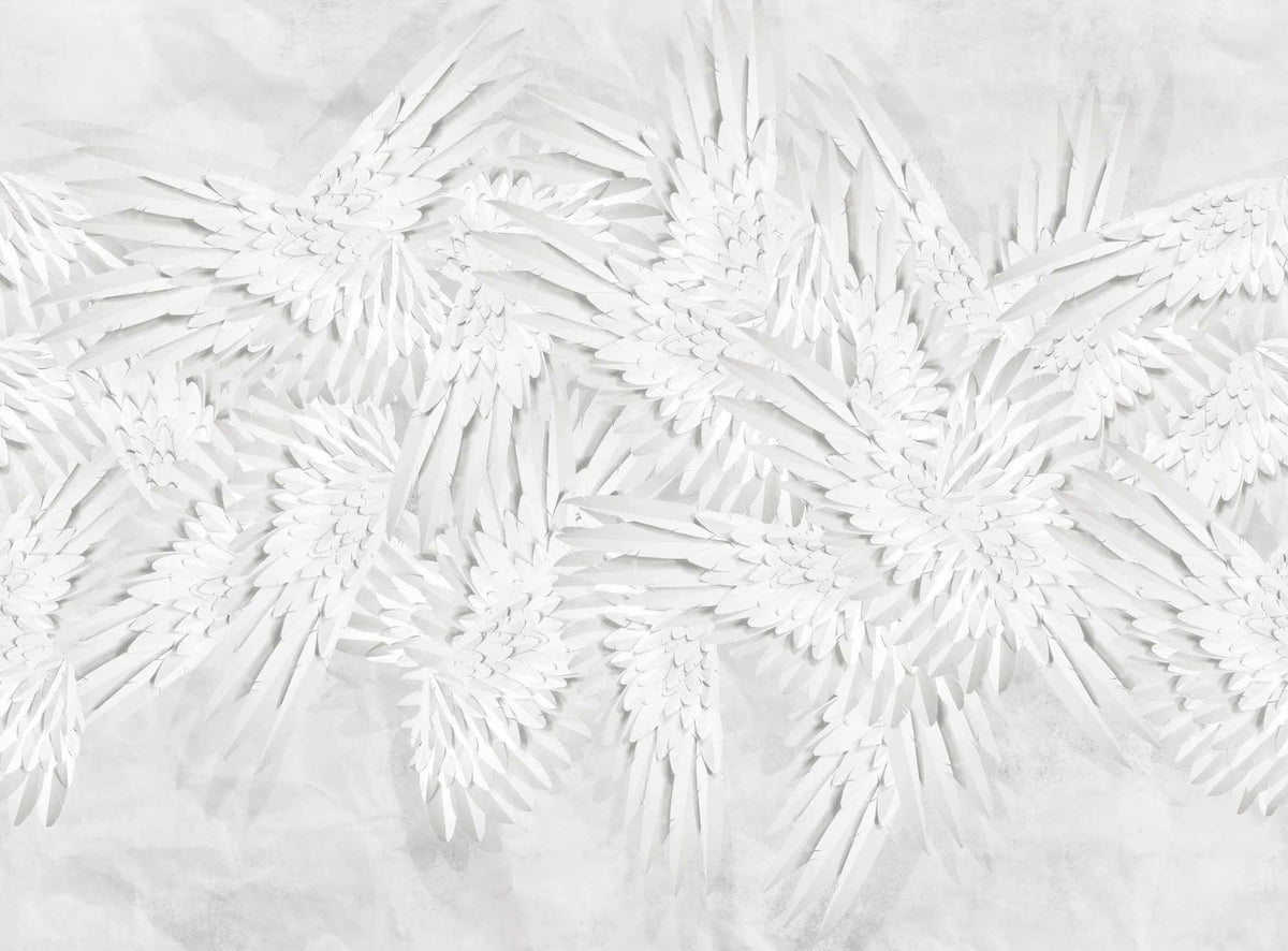 Angelic Aegis Hermes Feather Mural in your room — zoomed