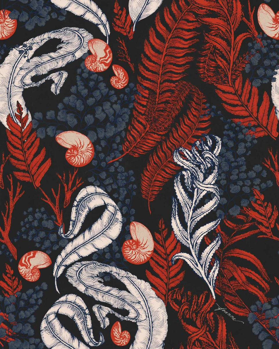 Coral Cove Nautilus Wallpaper Mural