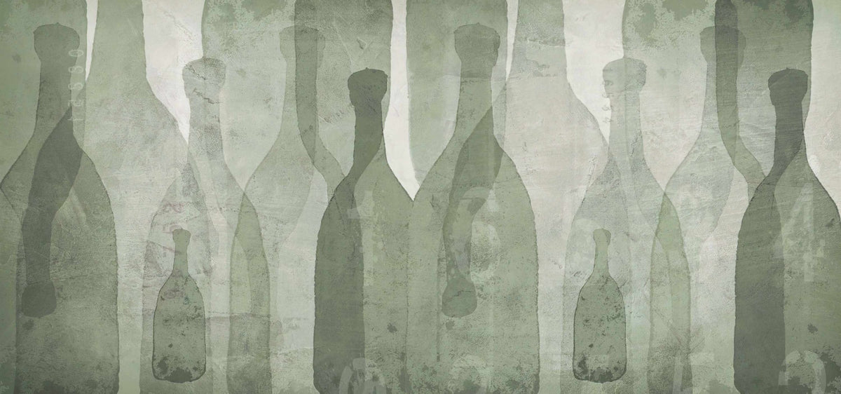 Fresh Tint Watercolor Bottle Wallpaper Mural in your room
