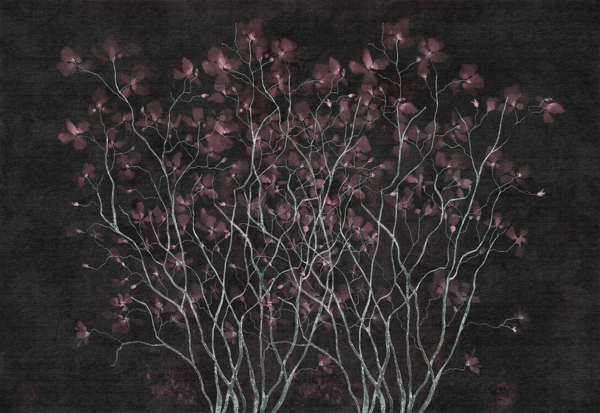Nightshade Floral Illusion Wall Mural in your room