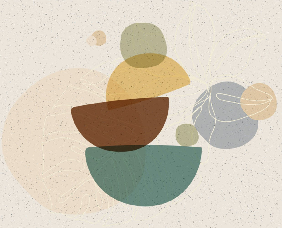Modern Zen Abstract Wall Mural