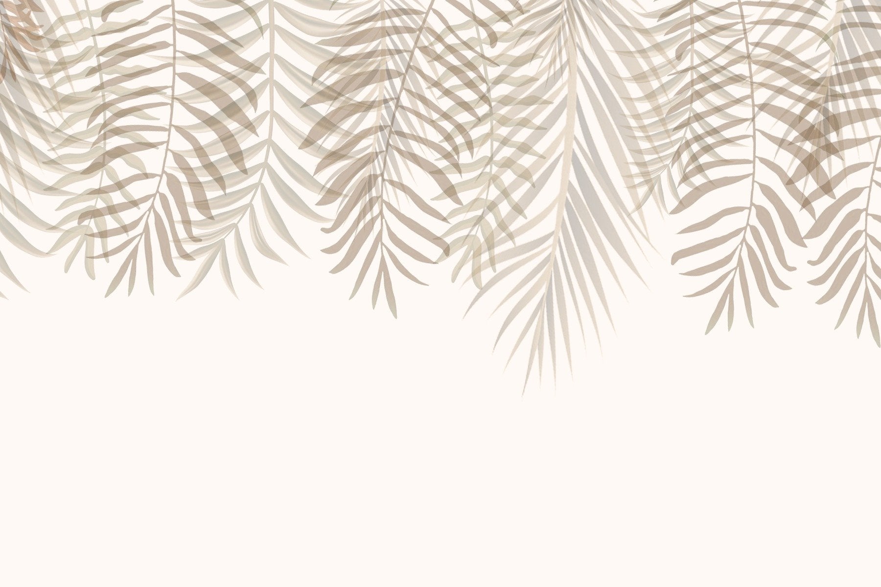 Serenity Palm Fronds Wallpaper Mural