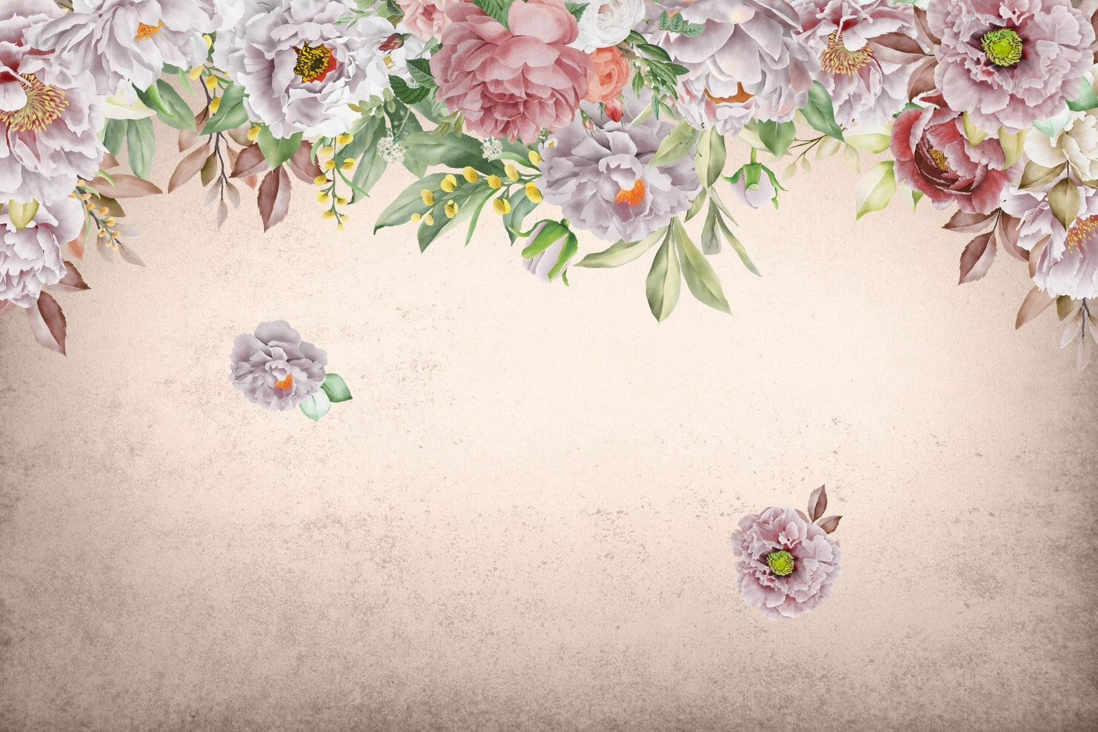 Blush Peony Paradise Wallpaper Mural in your room