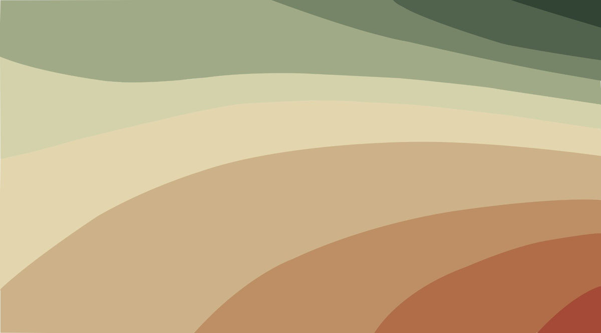 Warm Spectrum Wall Mural in your room — zoomed