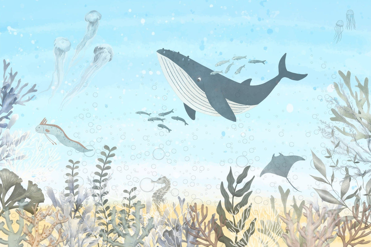 Oceanic Harmony Wall Mural in your room