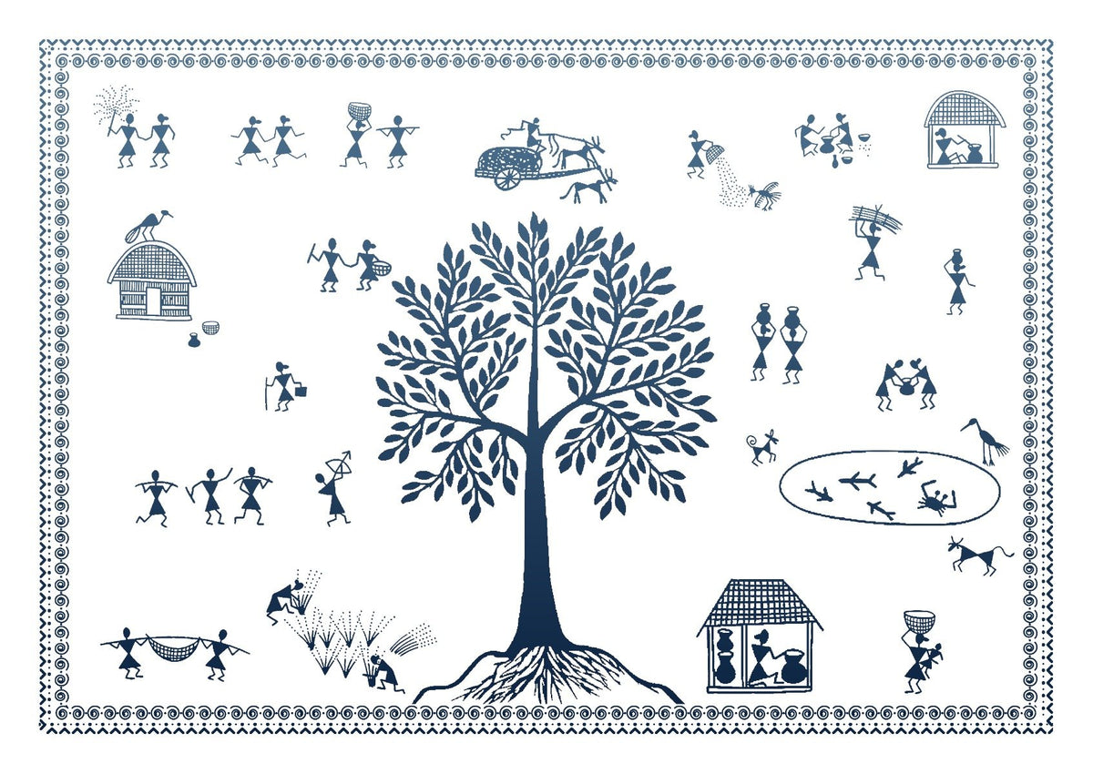 Ethnic Village Wallpaper Mural in your room