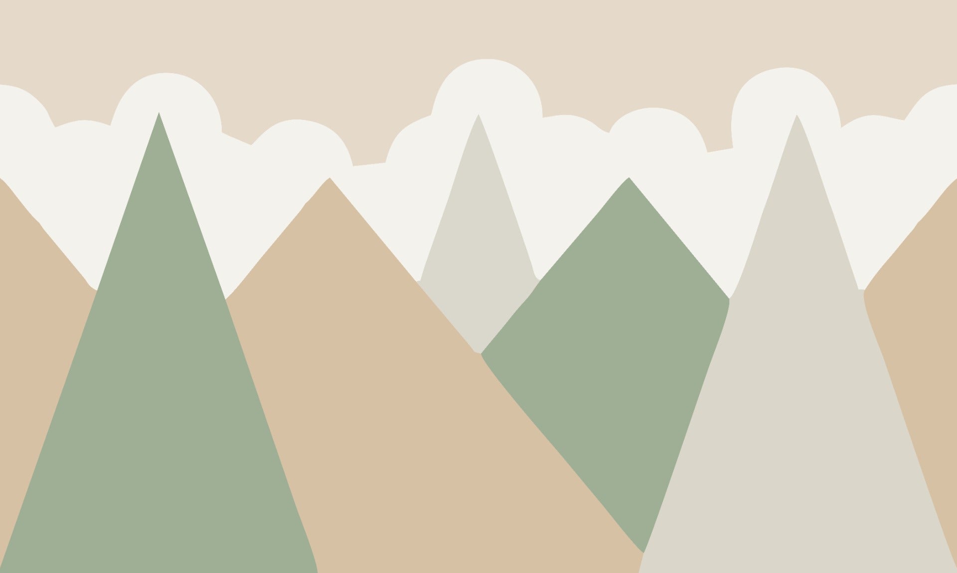 Colored Mountain Wallpaper Mural