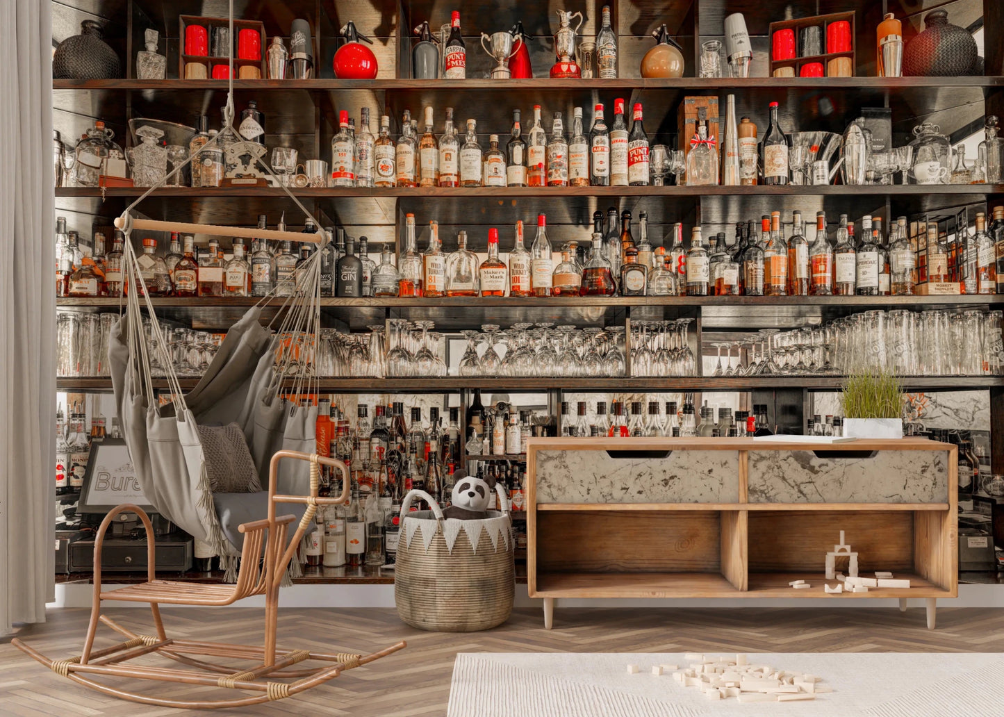 Bar Brilliance Wall Mural