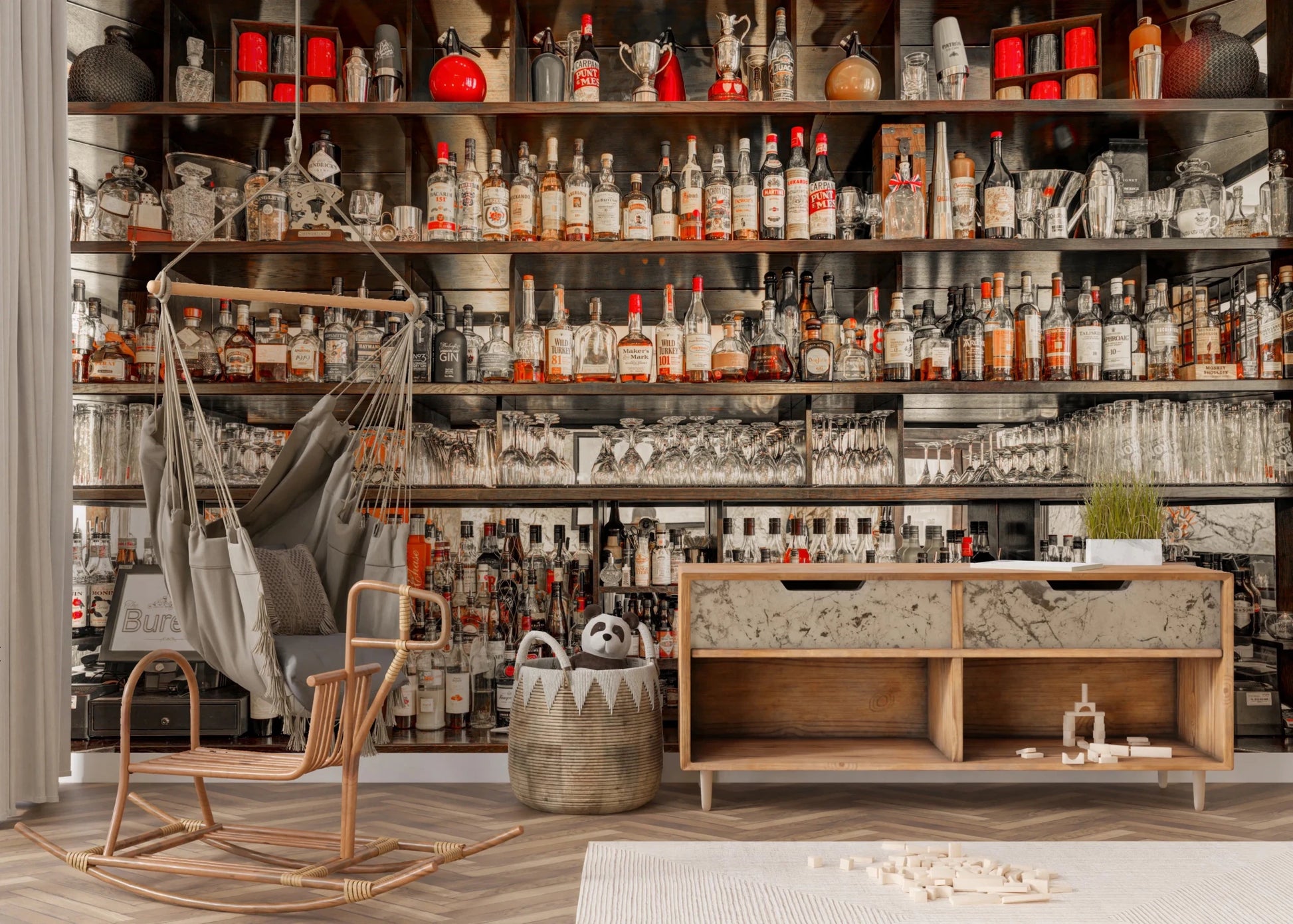 Bar Brilliance Wall Mural