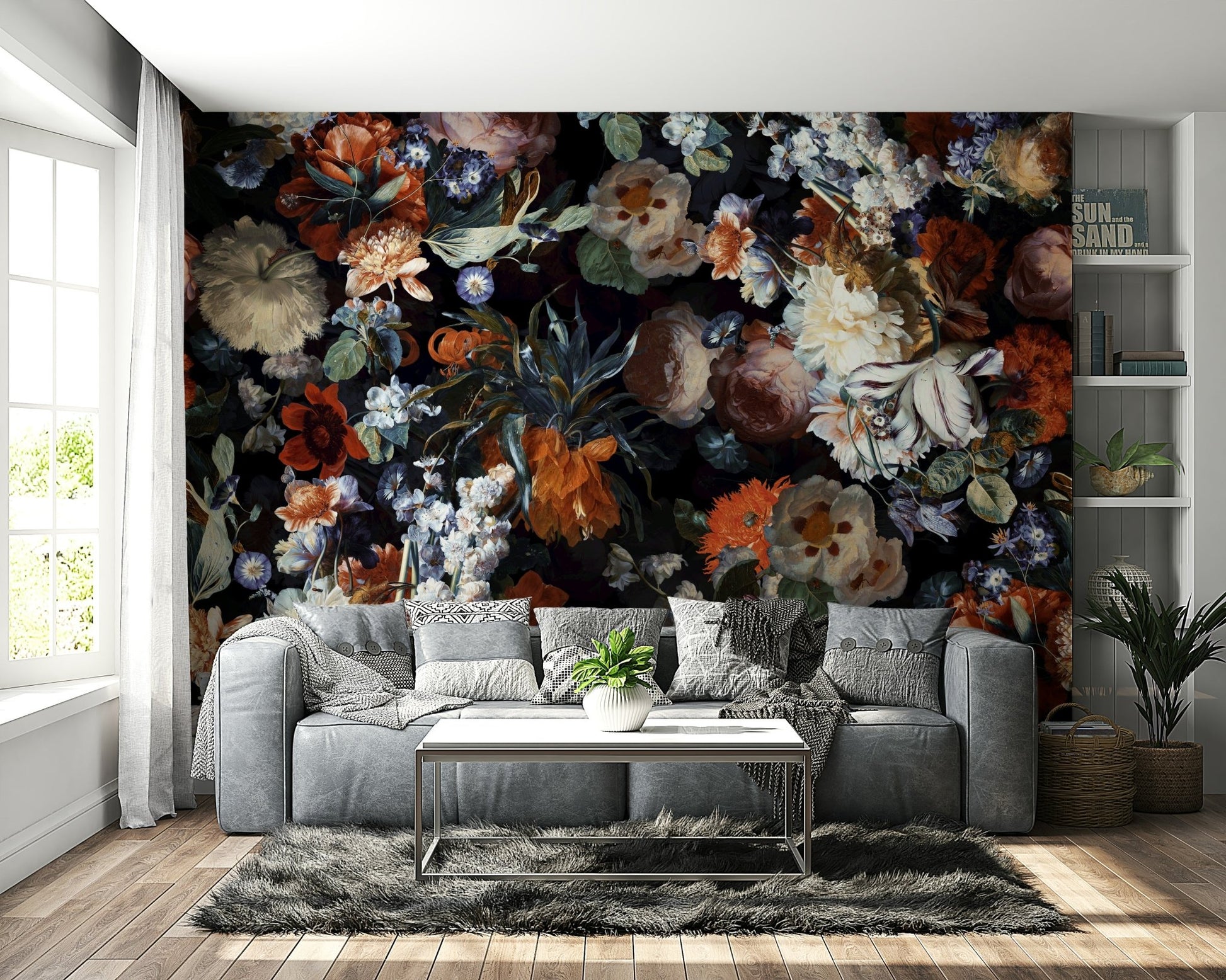 The design has a very polished and luxurious effect on the space.

