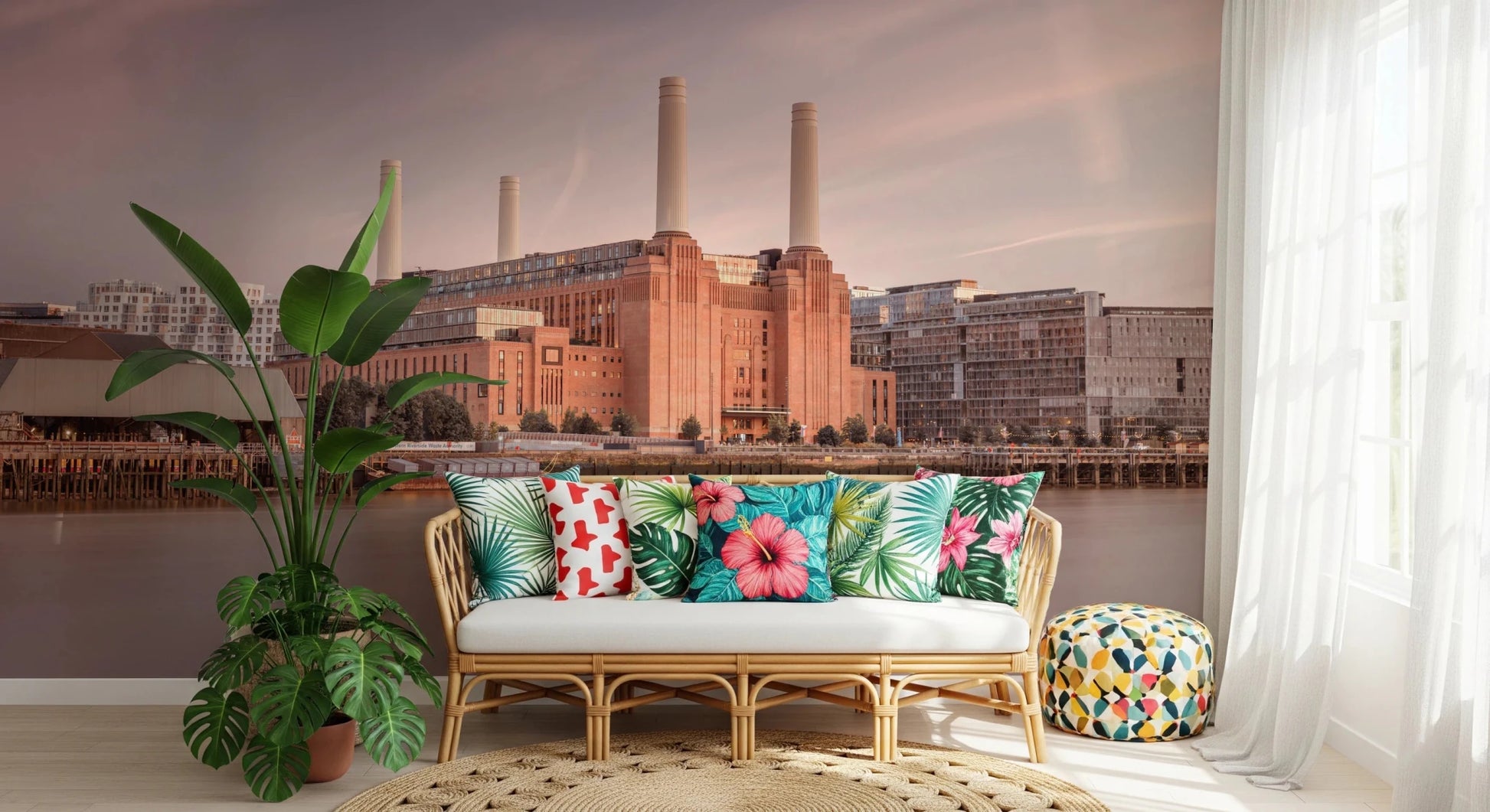 Battersea Power Station Wall Mural