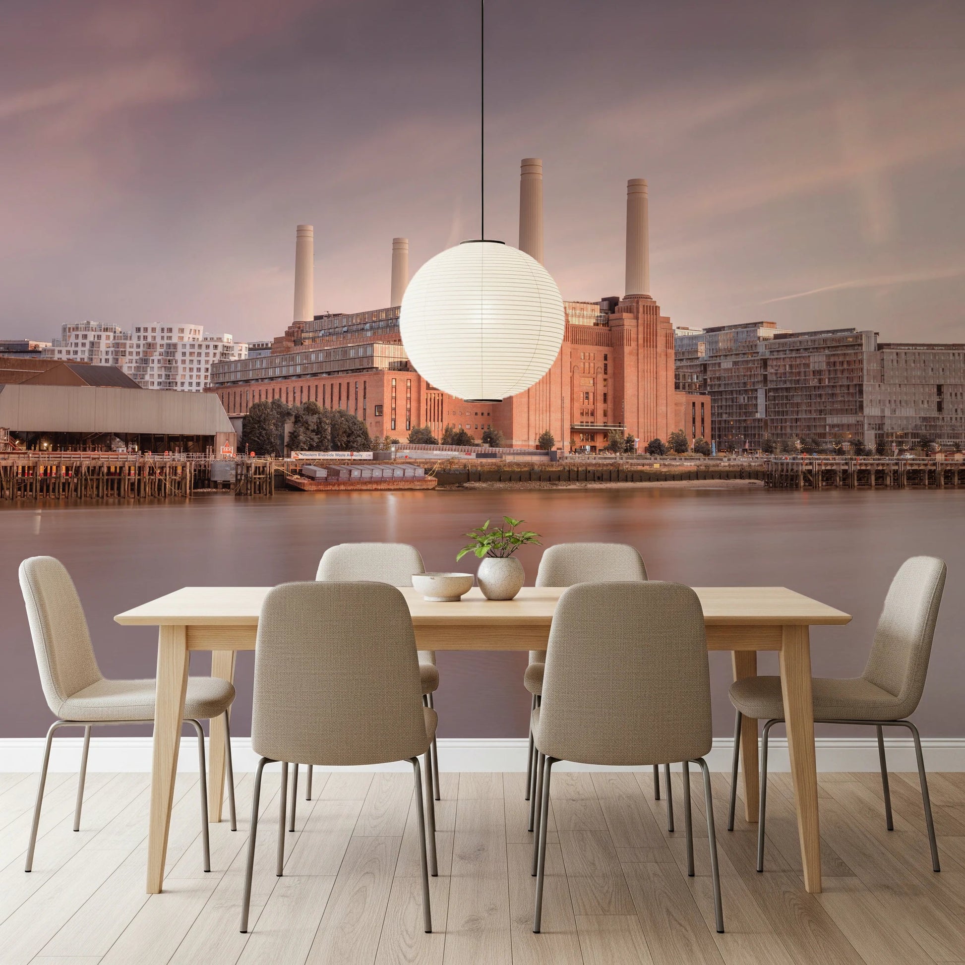 Battersea Power Station Wall Mural
