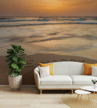 Be Happy beach mural wallpaper
