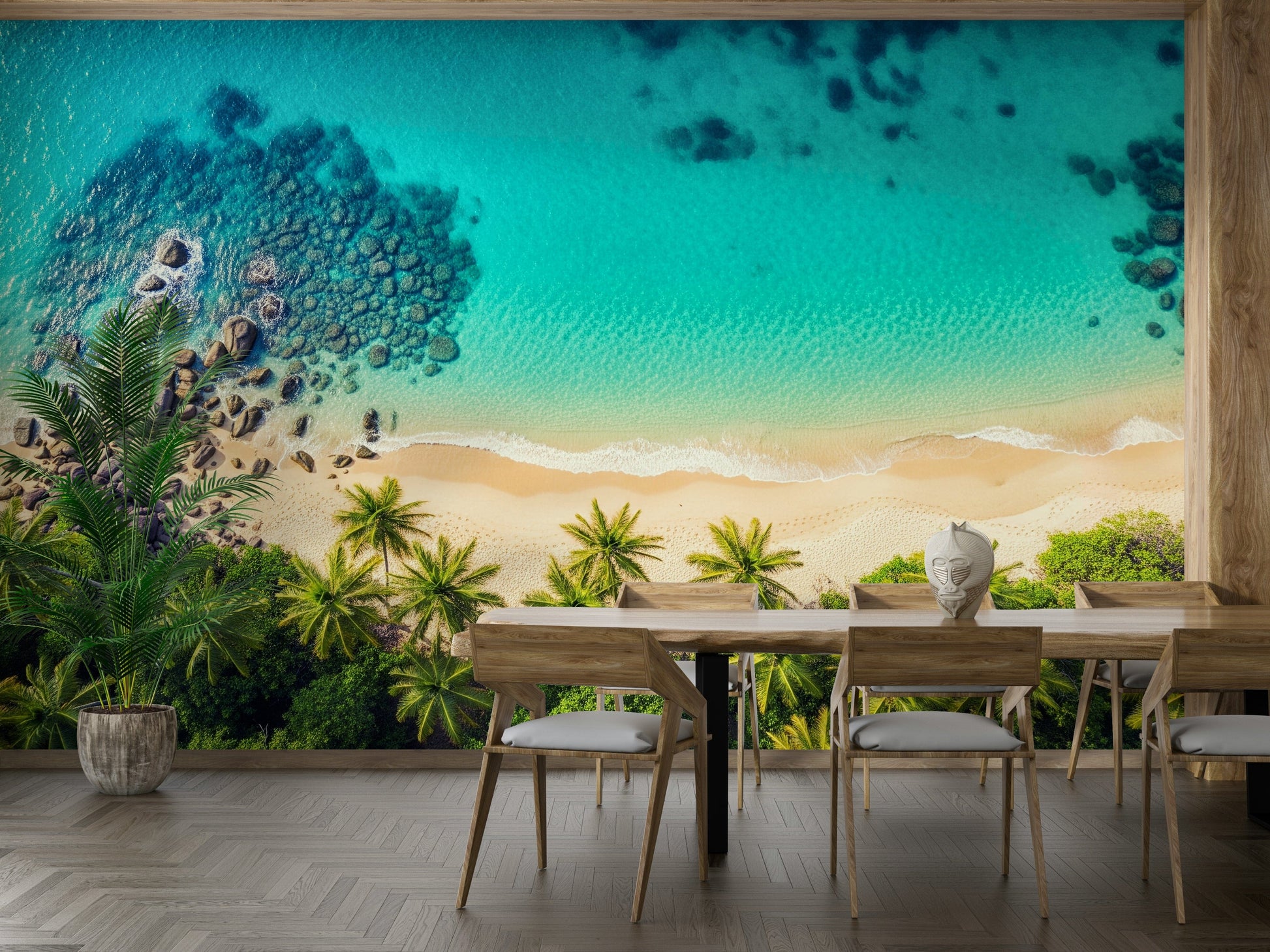 Wallpaper for walls with a fantastical landscape

