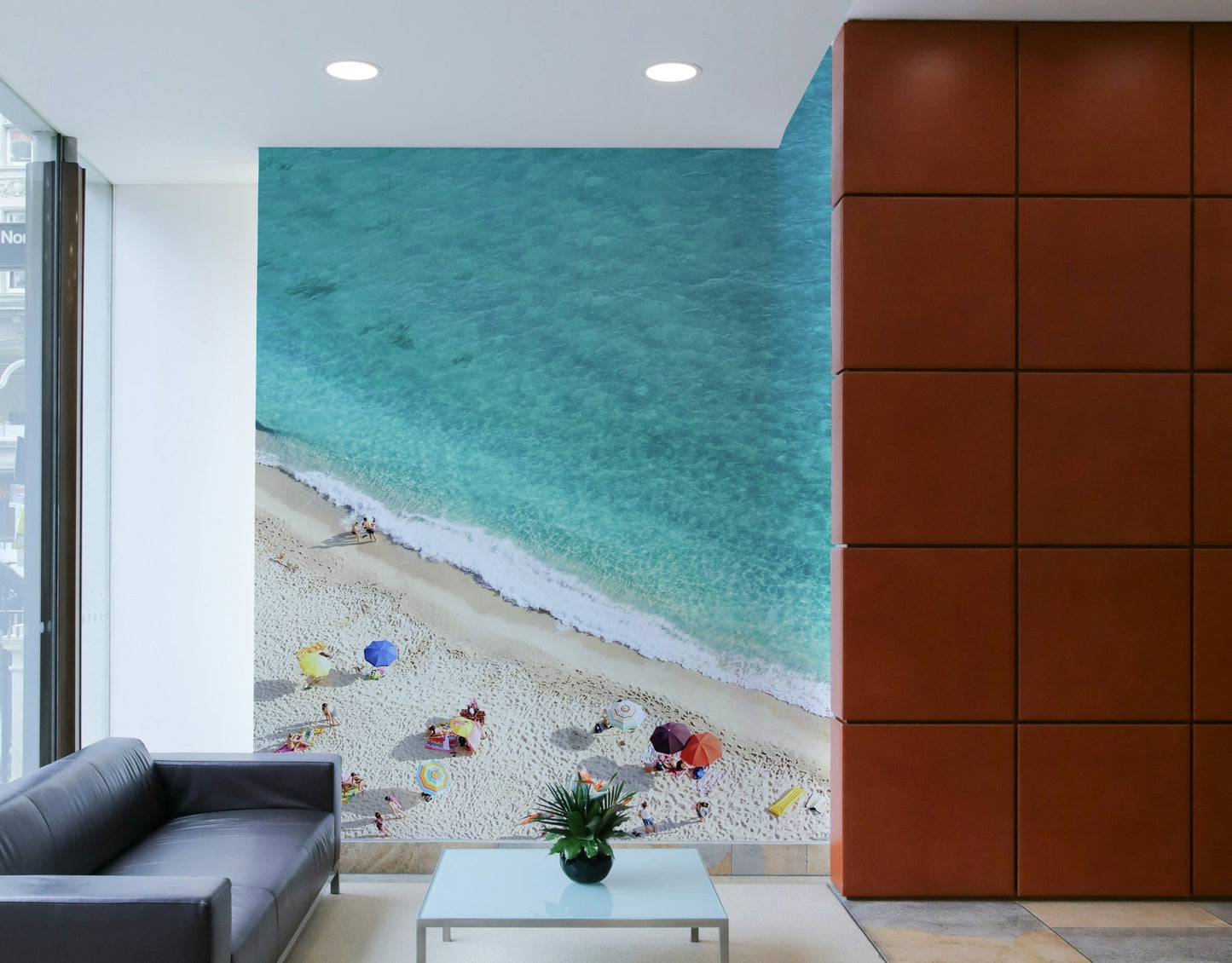 sandy beach with gentle waves

