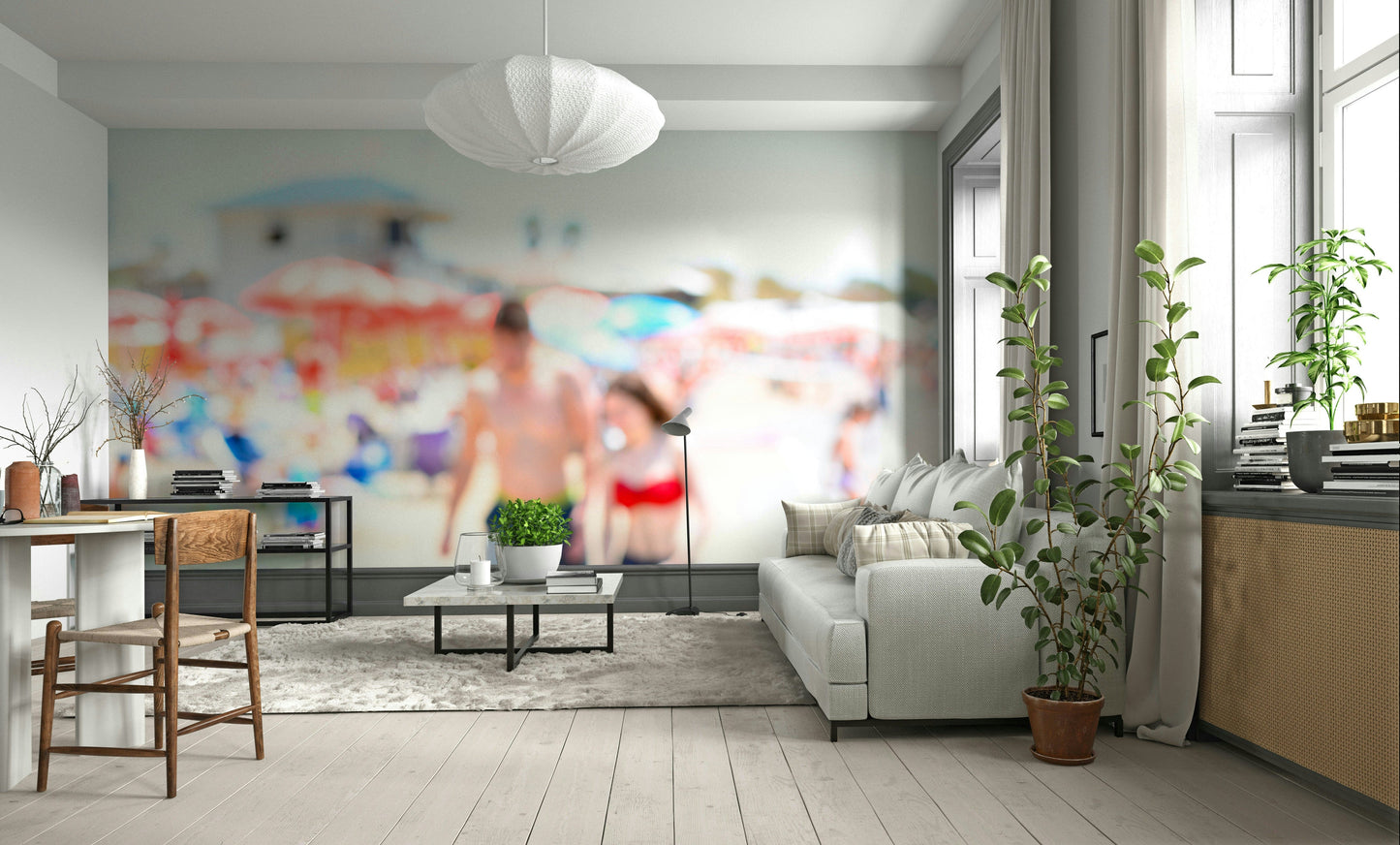 A classic ocean wallpaper for walls with a coastal theme.

