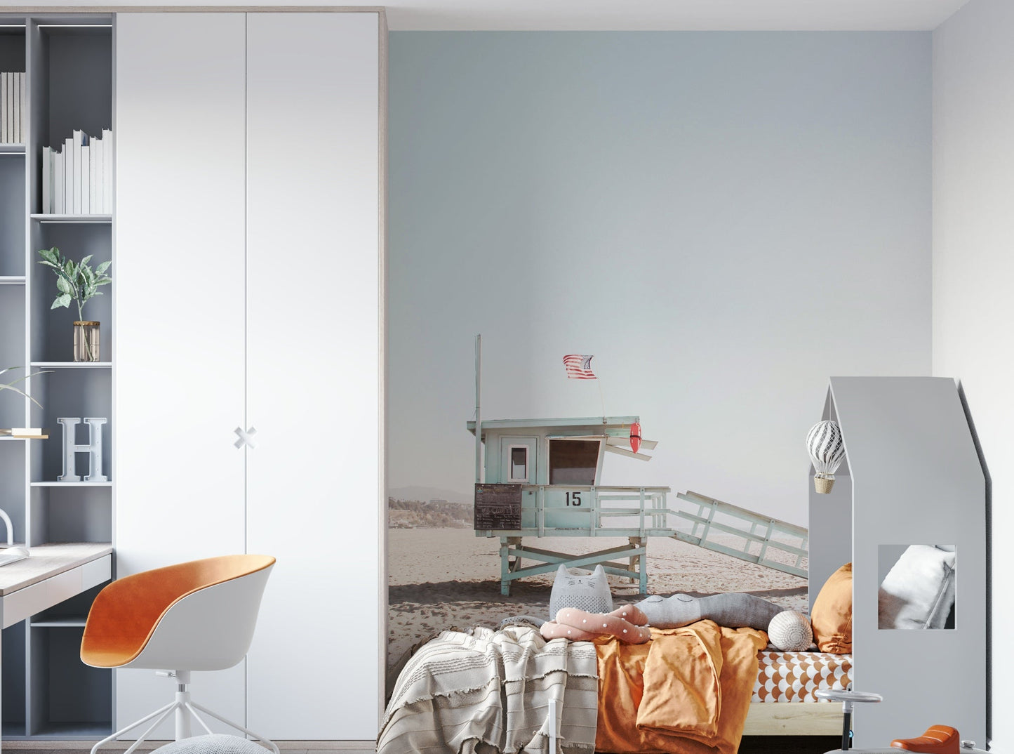 Classic beach guard stand.

