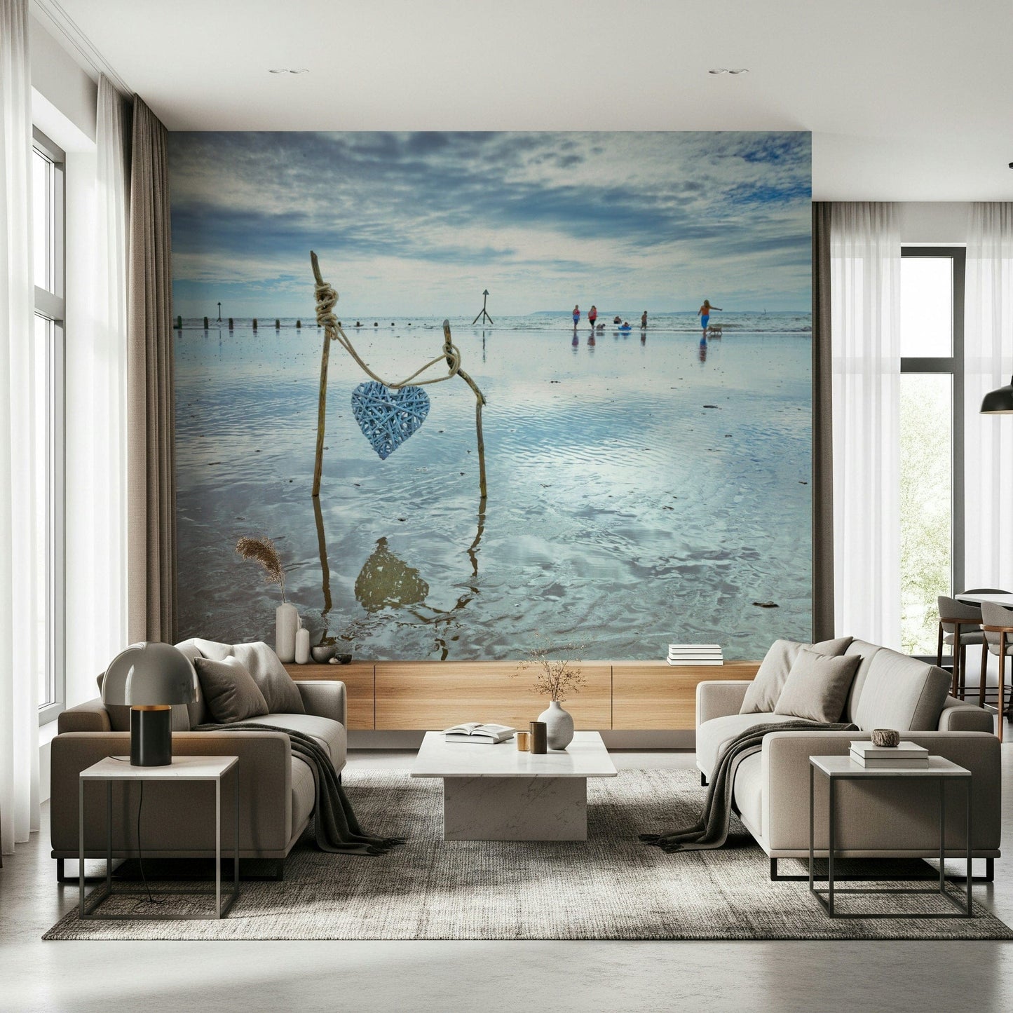Beach Love Wall Mural