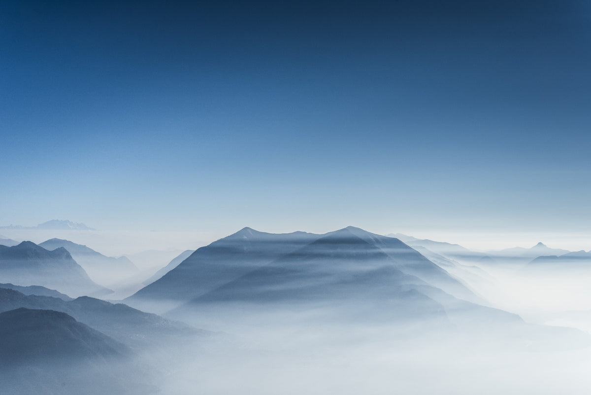 Azure Hilltops Wallpaper Mural in your room
