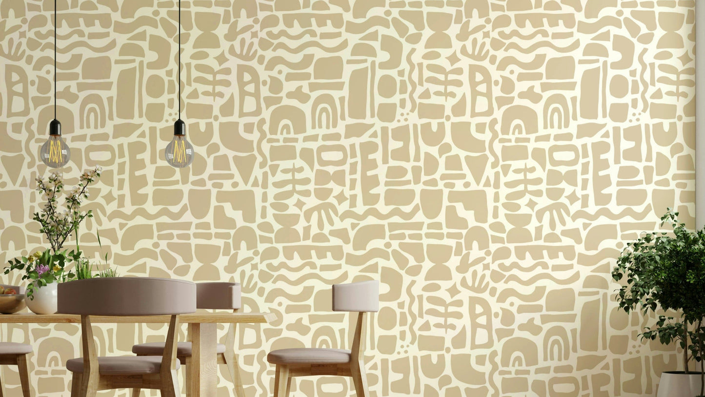 Wallpaper with a unique, modern and artistic design

