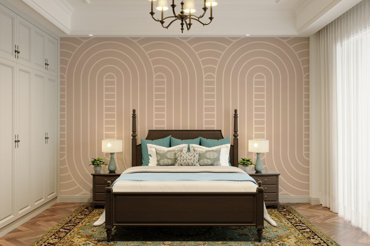 The design has a beautiful, artistic aesthetic.

