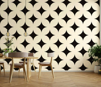 High-quality image of the geometric star wallpaper

