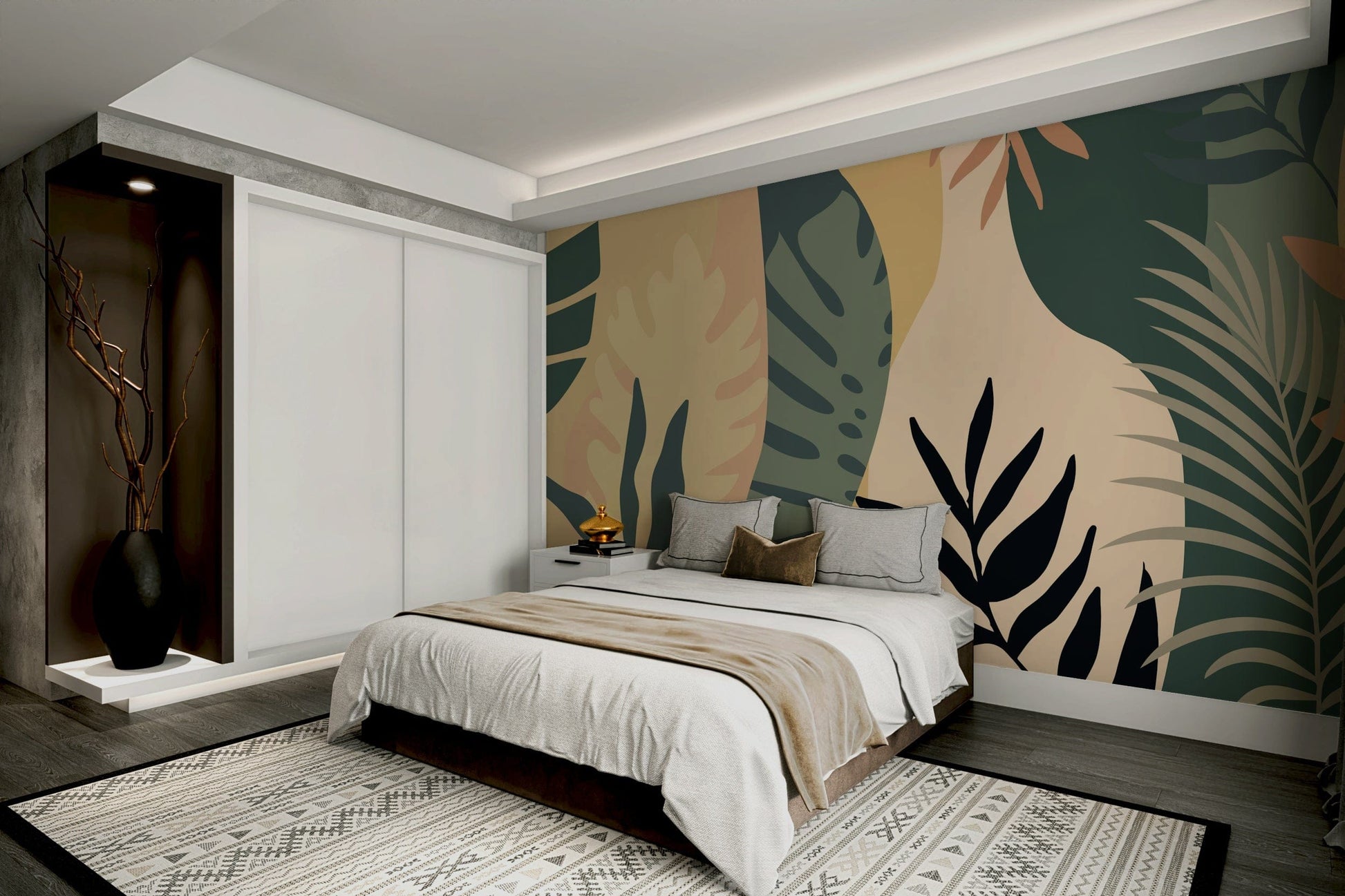 The design has a beautiful, artistic aesthetic.

