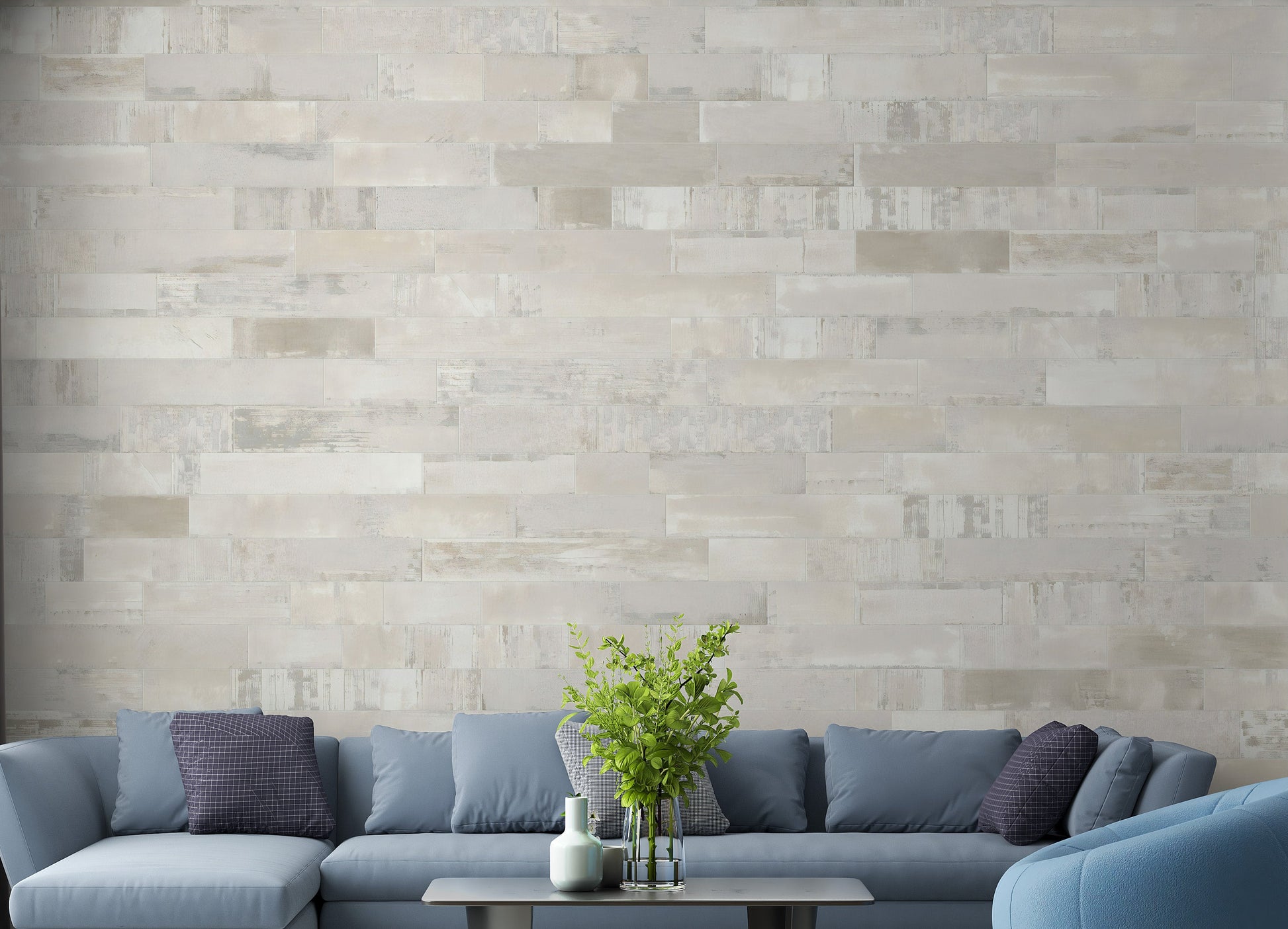 Beige Brick Textured Wallpaper Mural - Giffywalls