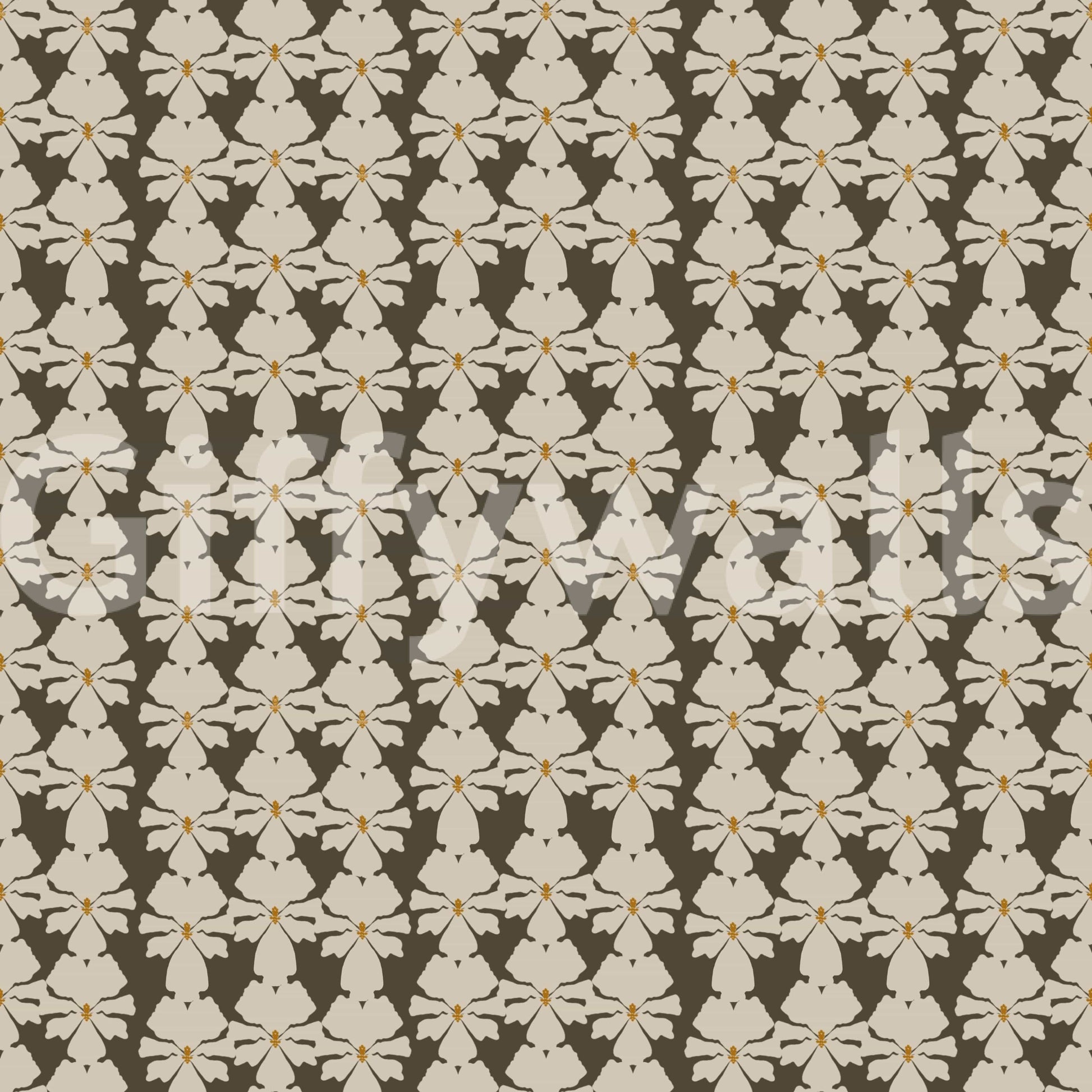 Dense all-over Timeless Florals pattern, unique wall covering.