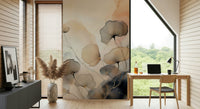 Nature-inspired mural featuring airy florals and tranquil tones for refined, peaceful décor.