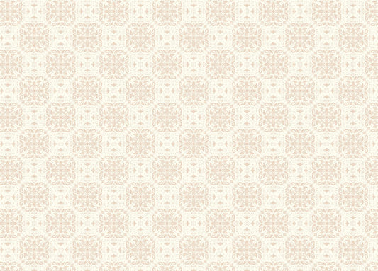 Beige Small Pattern Damask Wallpaper Mural