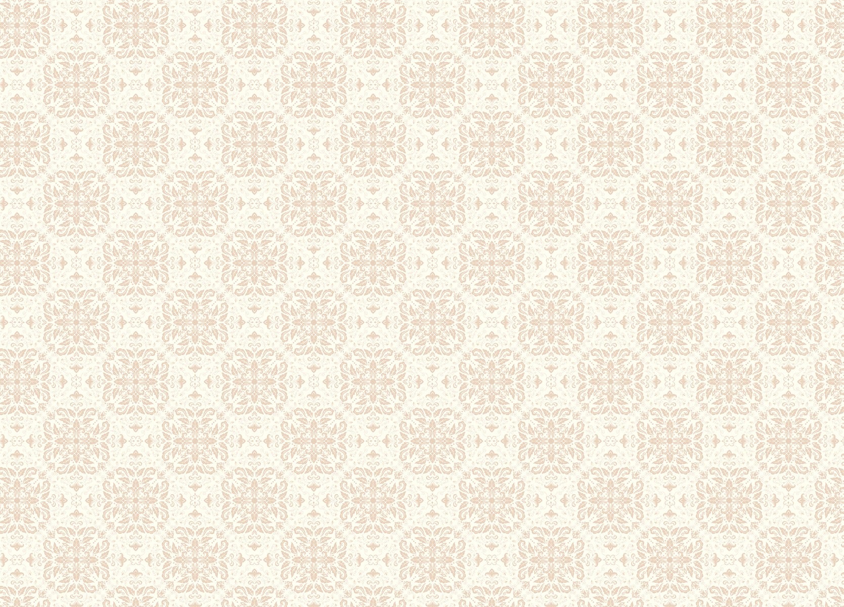 Beige Small Pattern Damask Wallpaper Mural