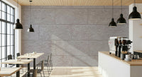 Stone block wallpaper mural adding depth, texture, and luxury to living rooms, offices, or feature walls.