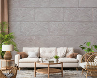 Elegant Stone Blocks Wall Mural featuring neatly arranged natural stone textures in soft neutral tones for sophisticated interiors.
