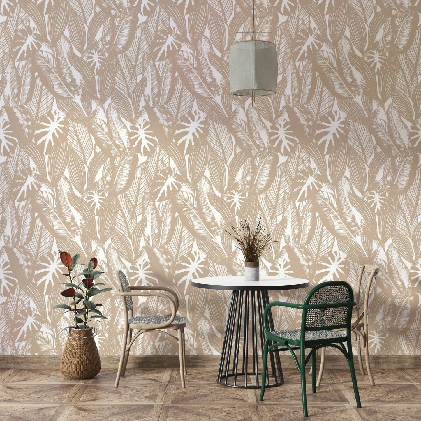 Simple botanical wallpaper

