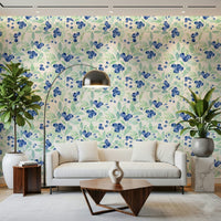 Berry Bliss Watercolor wall decor with lush greenery motif