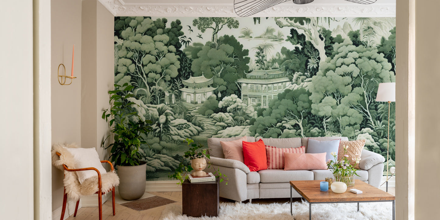 Green Garden Wall Mural