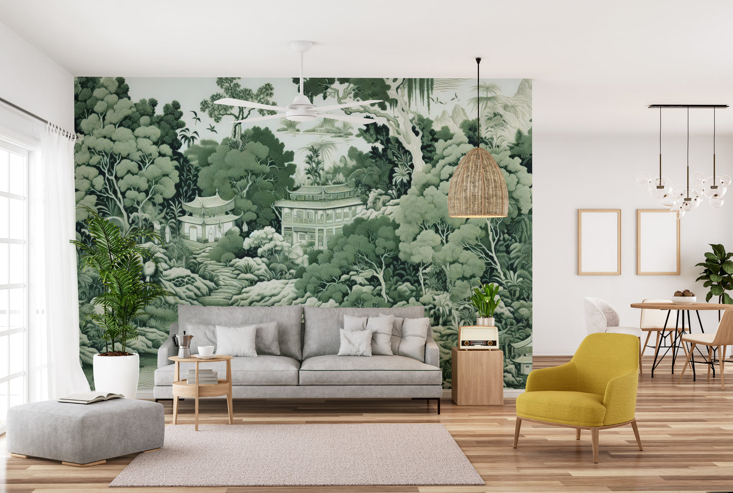 Green Garden Wall Mural