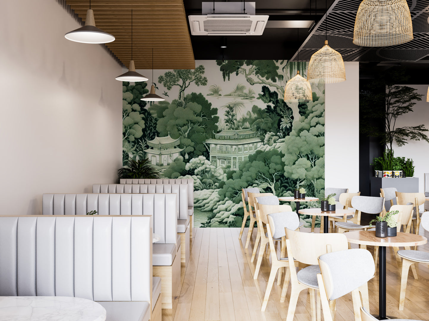 Green Garden Wall Mural