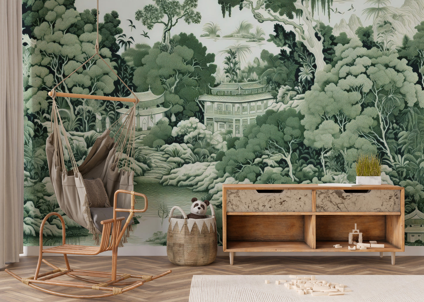 Green Garden Wall Mural