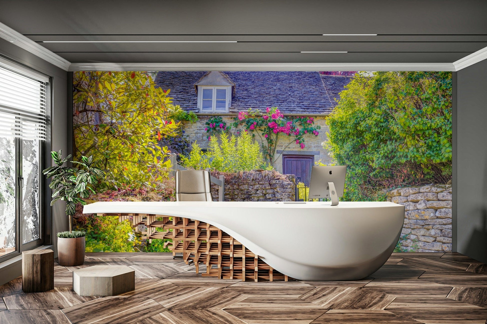 Quaint Country Cottage beautiful wallpaper

