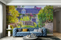 Quaint Country Cottage picturesque wallpaper for walls

