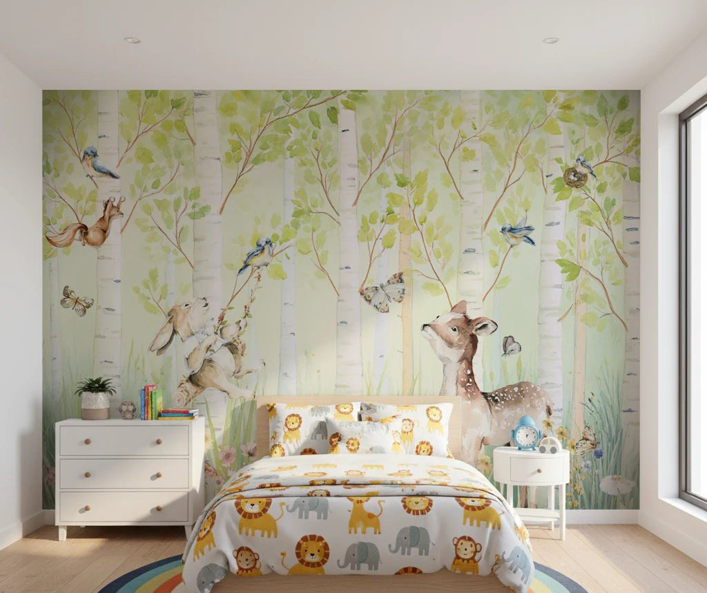 Birchwood Forest Friends Tales Wall Mural