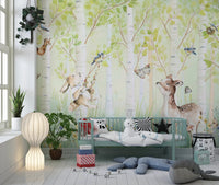 Birchwood Forest Friends Tales Wall Mural