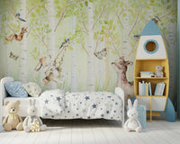 Birchwood Forest Friends Tales Wall Mural